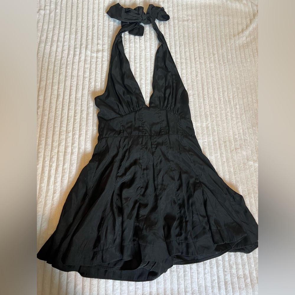 Do+Be Black halter romper